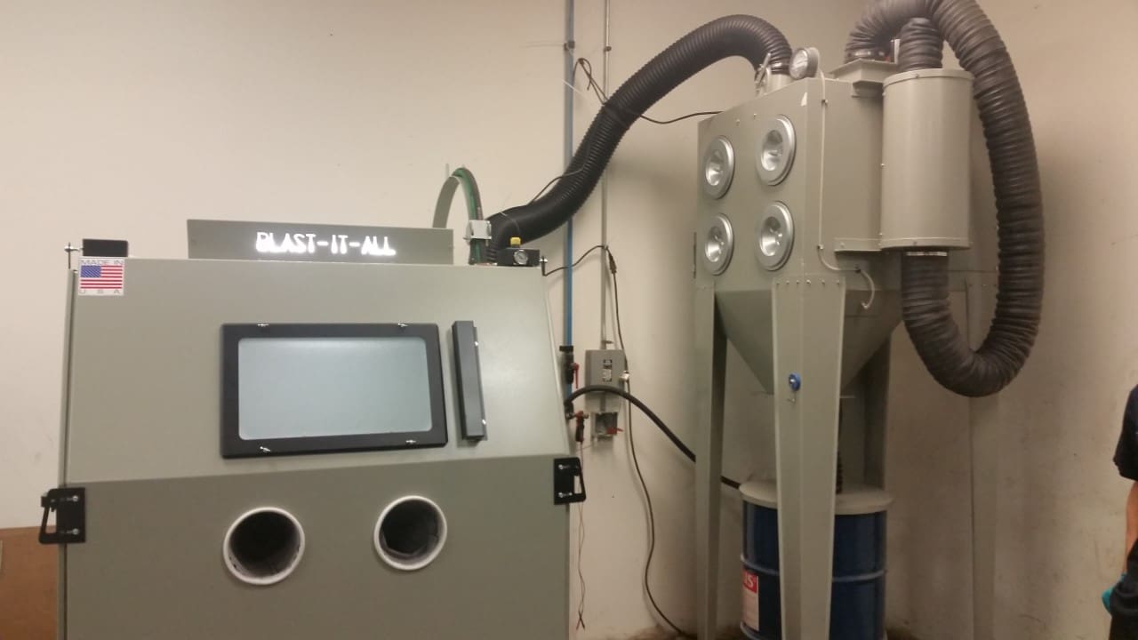 Grit and shot blast equipment